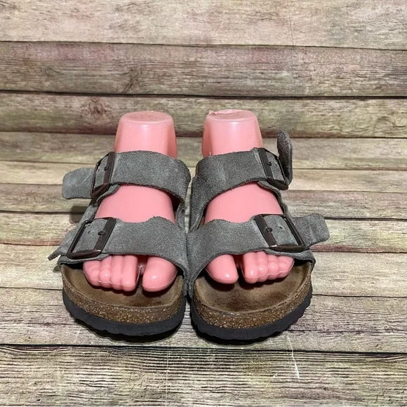 Birkenstock Tuape Suede Arizona Sandals - Picture 6 of 9